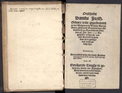 David Jorisz, "Onschuldt David Jorisz...", na 1540