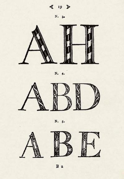 Bladzijde uit een letterproef van Harmsen & Co, Amsterdam, 1804